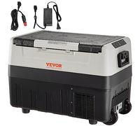 VEVOR Frigorifero per Auto, 35 Litr Frigo Compressore Congelatore Portatile Elettrico per Campeggio, con Ruote, a Doppia Zona, 0,6kW.h Da -20°C a 10°C Regolabile Frigo Termico per Auto Camion Barca