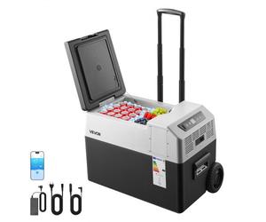 VEVOR Frigorifero per Auto Portatile, Frigorifero per Auto con Ruote Maniglia Capienza 30 L Controllo APP, Temperatura tra -22°C a 10°C, Congelatore Elettrico per Camper SUV da Campeggio Viaggio