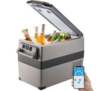 VEVOR Frigorifero Portatile, 45 L Piccolo Frigorifero Compressore Portatile, 45 W Frigorifero per Auto, 27 x 14 x 18 Pollici, Congelatore Domestico, Frigorifero da Viaggio Piccolo Congelatore per Auto