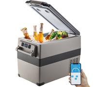 VEVOR Frigorifero Portatile, 45 L Piccolo Frigorifero Compressore Portatile, 45 W Frigorifero per Auto, 27 x 14 x 18 Pollici, Congelatore Domestico, Frigorifero da Viaggio Piccolo Congelatore per Auto