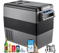 VEVOR Frigorifero portatile 55L, Frigorifero per Auto con Schermo LCD, Congelatore Portatile per Auto, Mini Frigorifero da Campeggio Controllo APP per Auto Camion Barca Camper