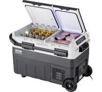 VEVOR Frigorifero Portatile per Auto Compressore 50 L Doppia Zona per Casa Auto