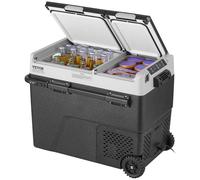 VEVOR Frigorifero Portatile per Auto Compressore 58L Doppia Zona per Casa Auto