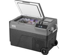 VEVOR Frigorifero Portatile per Auto, Frigorifero 12 V, Congelatore Portatile Zona Singola 35 L, Temperatura - 20~20 ℃, Refrigeratore a Compressore con Rotelle per Casa, Esterno, Camper, Auto