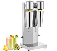 VEVOR Frullatore Elettrico 180W per Frappè Smoothie Granita Bevande Fresche Miscelatore Velocità Regolabile in Acciaio Inox da Tavolo con 2 Bicchieri da 800L, Mescolatore Elettrico di Sorbetto Granita