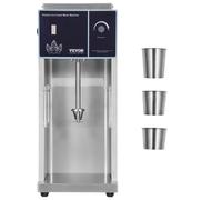 VEVOR Frullatore per Gelato 400 W Macchina per Gelato in Acciaio Inossidabile 304 ad Alta Velocità, 4200 Giri/Min Regolazione Continua della Velocità, 3 Tazze Manuali, Prepara Vari Gusti di Gelato