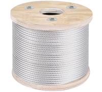 VEVOR Bobina di fune in acciaio inox 304 diametro 4,8 mm 7x19 76 m