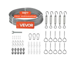 VEVOR Fune Metallica 304 da 2 mm Lunghezza 35,1 m per Tralicci da Giardino