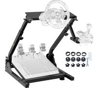OldFe Supporto Volante per Simulatore di Guida Compatibile con Logitech G27 G25 G29 e G920 Steering Wheel Stand con V2 Supporto Giochi Regolabile in Altezza ed Angolazione
