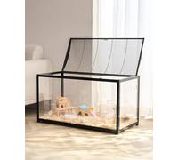 VEVOR Gabbia per Criceti, Habitat per Criceti Trasparenti Visione a 360°, Gabbia per Piccoli Animali Domestici 37,8 x 18,5 x 21,7 Pollici con Bottiglia d'Acqua, Scatola Habitat per Piccoli Animali