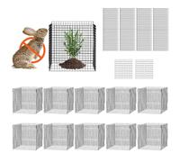 VEVOR Gabbia Protezione per Piante da Animali, Gabbia 10 Pacchetti per Protezioni Piante in Rete Metallica 30,48 cm x 30,48 cm, Gabbie per Piante da Esterno, per Fiori Verdure da Giardino Cortile Orto