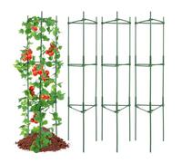 VEVOR Gabbie per Pomodori da Giardino 4 Pacchetti, Gabbia Sostegno per Pomodori 160cm, Gabbia Supporto per Piante Alte Impilabile, Aiuole Rialzate, Verdure, Fiori Piante Rampicanti, Giardino, Orto