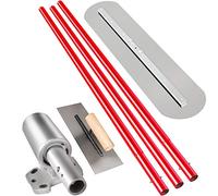 VEVOR - Galleggiante in acciaio al manganese, per calcestruzzo, 900 x 200 mm, per calcestruzzo, strumento per calcestruzzo, kit Bull Pool Float Bull Float Handle Bull Float Staffa per calcestruzzo