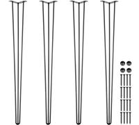 VEVOR Gambe da Tavolo a Forcina 40" 101,6 cm Gambe Scrivani Acciaio al Carbonio