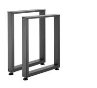VEVOR Gambe per Tavolo in Acciaio, Gambe per Scrivania Smontabili, Design Modulare, Struttura Quadrata Stabile, Facile da Montare, Carico Max. 1000 kg, per Tavoli da Caffè, 75 x 60 cm, 2 Pezzi, Nero