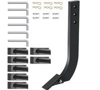 VEVOR Gambo per lama a scatola da 6 pezzi, gambo per scarificatore da 16", gambo per raschietto a 3 fori, gambo per ripper con denti e perni conici rimovibili, gruppo steli regolabili per sostituzione