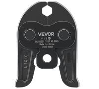 VEVOR Ganascia di Pressatura V15, Ganascia da 15 mm per Tubi in Acciaio Inossidabile a V Attrezzatura per Crimpatura in Acciaio Cementato Compatibili con Utensili di Pressatura Standard