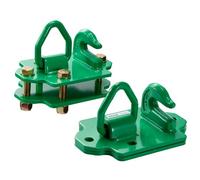 VEVOR Ganci per Pala da Trattore 9,52 mm Ganci di Presa per Benna del Trattore, Acciaio Forgiato Grado 70, Confezione 2 Ganci Avvitati, Piastre Posteriori, Resistenza Massima Rottura 5443,1 kg Verde