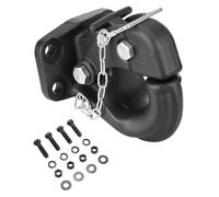 VEVOR Gancio a Perno 13605 kg Gancio di Traino Adatto per Anello a Lunetta da 63,5 a 76,2 mm con Kit di Montaggio, Adesivi di Avvertimento Fosforescenti, Verniciatura a Polvere Nera, per Vari Veicoli