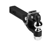 VEVOR Gancio a Perno, 9070 kg, Gancio a Perno da 5,08/6,35 cm, Ricevitore, Sfera di Attacco Combinata 5,87 cm, Adatta per Anello Lunetta, Lunghezza 39,6 cm, Rivestimento a Polvere, Nera