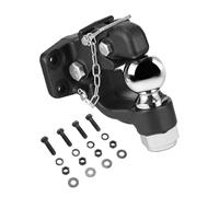 VEVOR Gancio a Perno, 9070 kg, Gancio di Traino Ricezione Combinazione con Kit di Montaggio Sfera di Traino 50,8-7,93 mm, per Anello a Lunetta 6,35-7,62 cm, Adesivi Fosforescenti, Verniciatura Nera