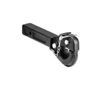 VEVOR Gancio a Perno, 9070 kg, Ricevitore a Perno per Gancio di Traino, Ricevitore, per Anello a Lunetta 6,35-7,62 cm, Adesivi Fosforescenti, Verniciatura a Polvere, Nero 370 x 80 x 150 mm