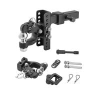 VEVOR Gancio di Traino Regolabile, Adatto per Ricevitore 50 mm Gancio di Traino da 152,4 mm per Camion Pesanti, Supporto a sfera per Gancio di Traino con Sfera e Perno da 58,7 mm Capacità di 5895 kg