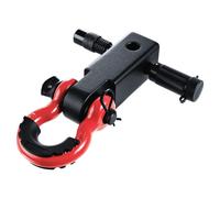 VEVOR Ricevitore per Gancio di Traino, Adatto per Ricevitori 50 mm Resistenza alla Rottura di 29,9 T, Grillo ad Anello a D con Perno Bloccaggio Gancio Traino, Gancio per Carichi Pesanti Recupero