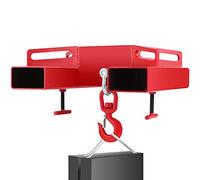 VEVOR Gancio Sollevatore Carrello Elevatore a Larghezza Forcella 360 mm, 3000KG / 6600 Libbre Grande Carrello Elevatore Sollevamento, Argano Sollevatore Gru Mobile con Gancio Girevole