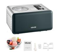 VEVOR Gelatiera Automatica con Compressore Integrato, Macchina per Gelato Senza Precongelamento 1,5 L Sorbettiera Elettrica 3 Modalità, Macchina per Gelato con Compressore per Casa