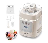 VEVOR Gelatiera Automatica Verticale con Compressore Integrato, Macchina per Gelato Senza Precongelamento da 1 L Sorbettiera Elettrica a 4 Modalità, Macchina per Gelato con Compressore per Casa