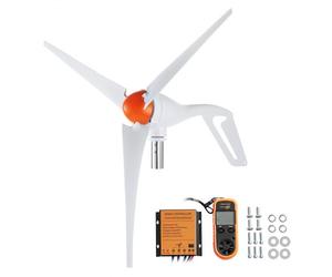 VEVOR Generatore Eolico da 500 W Kit Turbina Eolica da 12 V Generatore Eolico a 3 Pale con Anemometro, Controllo MPPT e Direzione Sopravvento Regolabile, Adatto per Casa, Fattoria, Camper, Barche