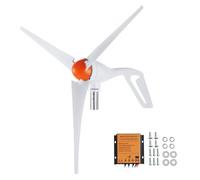 VEVOR Generatore Eolico da 500 W, Kit Turbina Eolica da 12 V, Generatore Eolico a 3 Pale con Controller MPPT, Direzione Sopravvento Regolabile e Velocità del Vento Iniziale di 2,5 m/s, per Esterno