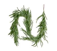 VEVOR Ghirlanda Natalizia Artificiale di Pino Norfolk da 1,5 m, Ghirlande di Verde Artificiale Sempre Verde al Tatto, per Decorazioni Natalizie Interni Esterni, Mensola del Camino e Camino