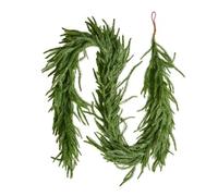 VEVOR Ghirlanda Natalizia Artificiale di Pino Norfolk da 1828 mm, Ghirlande di Verde Artificiale Sempre Verde al Tatto, per Decorazioni Natalizie Interni Esterni, Mensola del Camino e Camino