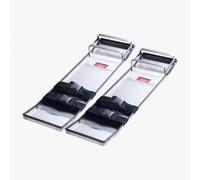 VEVOR Ginocchiere per Calcestruzzo in Acciaio Inossidabile, Cursore per Cemento 697 mm x 205 mm, Coppia di Ginocchiere in Calcestruzzo, Cursori Mobili, con Cinghie per Finiture in Cemento Calcestruzzo