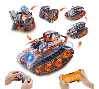 VEVOR Giocattolo Robot per STEM Kit di Costruzione per Auto Robot Telecomandate RC 554 Pezzi Controllo APP, Giocattolo di Costruzione STEM Telecomandato per Bambini Dimensioni Robot 145x170x215 mm