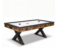 VEVOR Gioco di Air Hockey da Tavolo 2,1 metri con Segnapunti Elettronico per Sala Giochi, Arcade di Hockey ad Aria per Feste, Set di Accessori, Soffiatore Potente, Spingitori, Gambe a Forma di Y