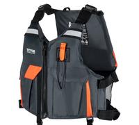 VEVOR Giubbotto di Salvataggio per Sport Acquatici (PFD) con Nylon Impermeabile e Galleggiabilità 96 N, Giubbotto di Salvataggio, Giacca per Qualsiasi Attività Acquatica: Pesca, Kayak Uomo e Donna M