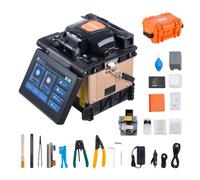 VEVOR Giuntatrice a Fusione di Fibra 4 Motori con Allineamento Nucleo, Giunzione 6s e Riscaldamento 13s, Macchina Giuntatrice per Fibra con Touch Screen 12,7 cm, Batteria 7800 mAh per SM MM DS NZDS