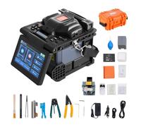 VEVOR Giuntatrice a Fusione di Fibra 6 Motori con Allineamento del Nucleo, Giunzione 6s e Riscaldamento 13s, Macchina Giuntatrice per Fibra con LCD Screen 12,7 cm, Batteria 7800 mAh per SM MM DS NZDS