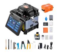 VEVOR Giuntatrice a Fusione di Fibra 6 Motori con Allineamento di Nucleo, Giunzione 6s e Riscaldamento 13s, Macchina Giuntatrice per Fibra con Touch Screen 12,7 cm, Batteria 7800 mAh per SM MM DS NZDS