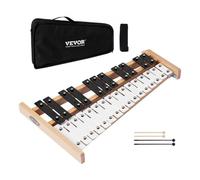 VEVOR Glockenspiel Diatonico Xilofono, 27 Note, Strumento a Percussione Professionale Xilofono, con Tasti in Metallo, con 4 Bacchette, Borsa per Trasporto, Strumento Musicale per Insegnamento