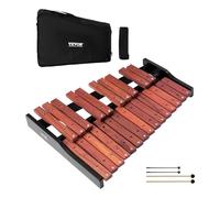 VEVOR Glockenspiel Xilofono, 25 Note, Strumento a Percussione Professionale in Legno, con 4 Bacchette, Borsa per il Trasporto, Kit di Strumenti Musicali Glockenspiel per Principianti