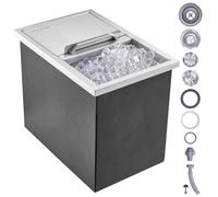 VEVOR Goccia in Ice Chest Acciaio inossidabile Ice Cooler Ice Bin