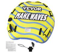 VEVOR Tubo Rimorchiabile per Nautica, Tubo Rimorchiabile Gonfiabile per 1-3 Ciclisti con Pinne Paraurti, Tubi Trainabili per Sport Acquatici da 510 libbre per Barche da Tirare, Copertura Sport Acqua