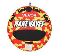 VEVOR Gonfiabile Trainabile per Barche Sport Acquatici Capienza da 2 Persone Carico Max 154 kg con Cuscinetti Antiscivolo, Tubo di Traino Copertura in Nylon Maniglie Imbottitie da Mare, Rosso