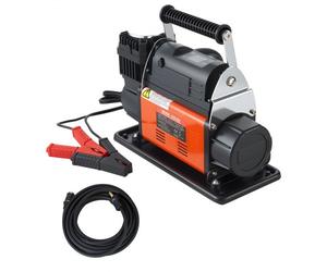 VEVOR Gonfiatore con Pompa d'Aria per Pneumatici 12V, con Arresto Automatico e Display Digitale LCD, Pompa dell'Aria Fuoristrada da 3,36 L/s con Adattatori per Camion, Auto, SUV, Camper