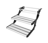 VEVOR Gradini per Camper Pieghevoli, Scale per Camper a 2 Gradini, capacità Carico 199,58 kg in Lega di Alluminio, Piastra in Acciaio Ispessito, Gradini Antiscivolo per Entrata, per Camper, Rimorchio