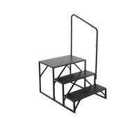 VEVOR Gradini per Camper, Scale per Camper a 3 Gradini, capacità Carico 199,58 kg Acciaio al Carbonio Addensato, con Corrimano, Gradini Antiscivolo per Ingresso Uscita, Adatto per Camper, Rimorchio